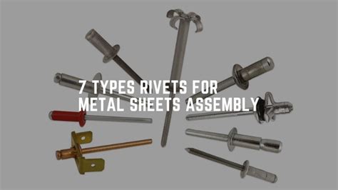 metal sheet with rivets|types of sheet metal rivets.